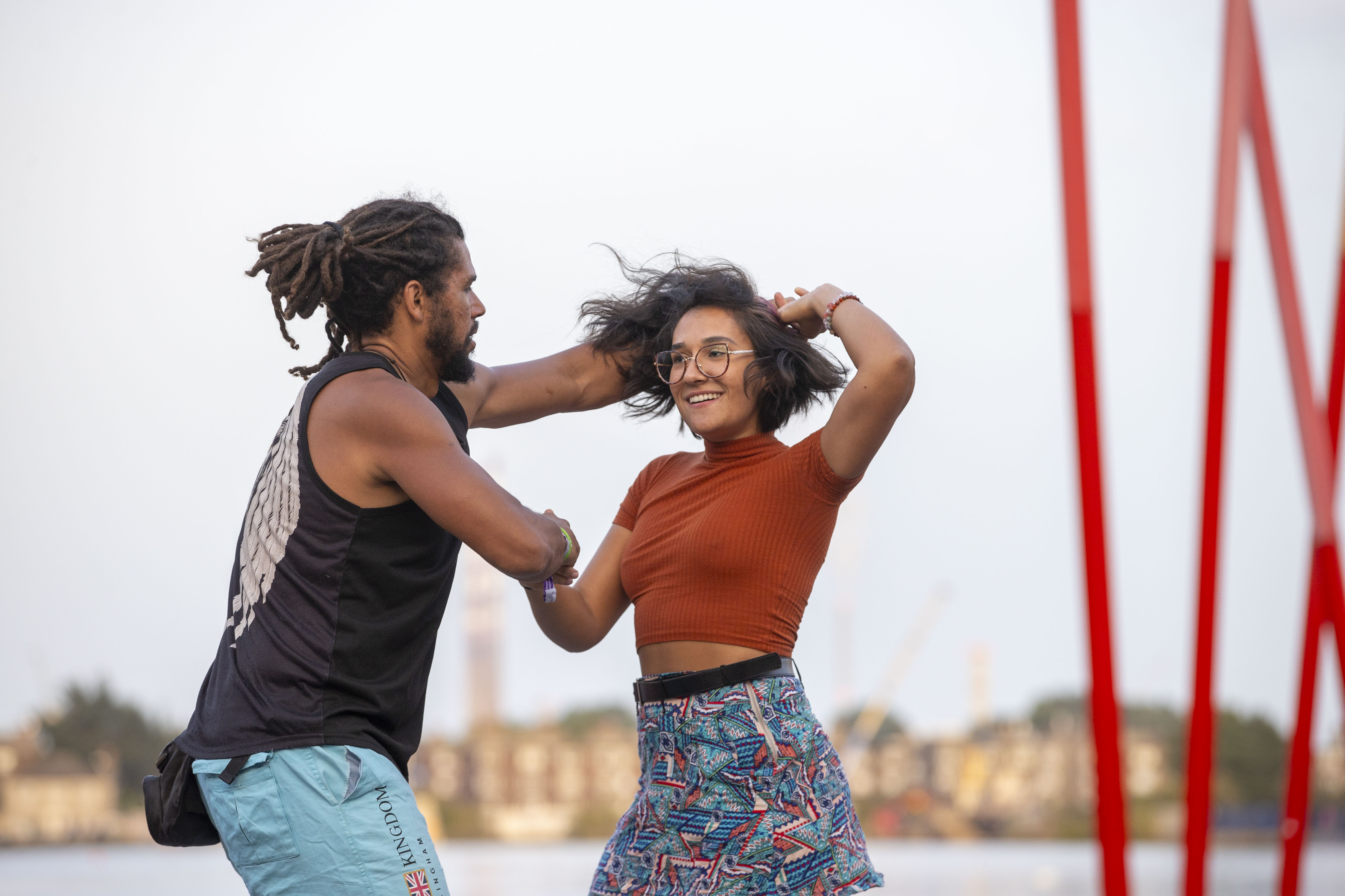 Forro partner dancers